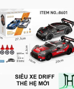 Xe Điều Khiển Từ Xa Drift, tỷ lệ 1/24, Tốc Độ Cao 30km/h 2 Cầu, 3 Đèn Led Siêu Sáng, No.8601