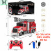 Xe cứu hoả điều khiển từ xa chất lượng cao, chức năng phun nước thật, nâng cần, pin sạc, quà tặng cho bé.