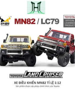 Ô tô Xe điều khiển từ xa kim loại loại cao cấp MN82 Toyota Land Cruiser 79 4x4 1:12, Kích thước lớn, quà tặng sinh nhật.